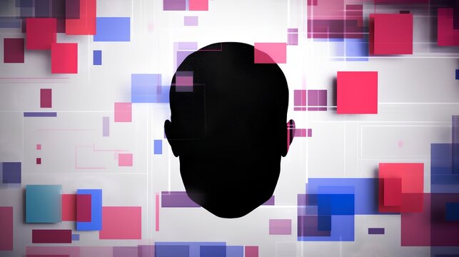 Synthetic media and creative technology concept. AI machine learning generated deepfake and virtual reality. Data synthesis and content creation for digital entertainment. Generative AI