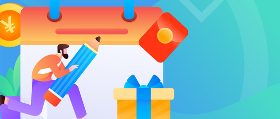 Internet finance and wealth management investment flat vector concept operation hand drawn illustration
