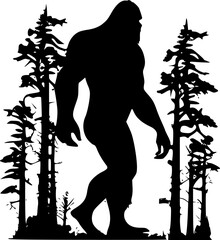 Bigfoot - High Quality Vector Logo - Vector illustration ideal for T-shirt graphic
