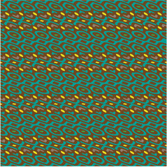 Vector geometric ornament in ethnic style. Seamless pattern with  abstract shapes, repeat tiles. Repeating pattern for decor, textile and fabric.