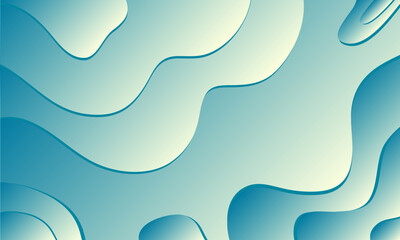 Abstract wavy shapes vector illustration