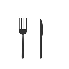 Folk and knife vector icon
