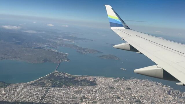 San Francisco View from Airplane