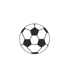 Naklejka premium Soccer ball vector icon
