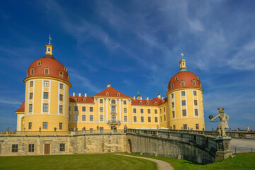 Fototapeta na wymiar Baroque palace in Moritzburg, Saxon, Dresden - Image