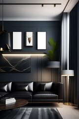 moder interior design home with colour combination 