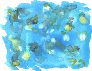 名画オマージュ手描き水彩テクスチャー