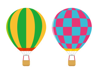 Naklejka premium カラフルな熱気球