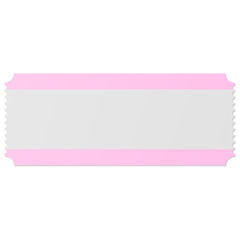 White and Pink rectangle discount gift voucher