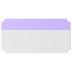 White and Purple rectangle ticket