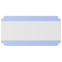 White and Blue rectangle coupon