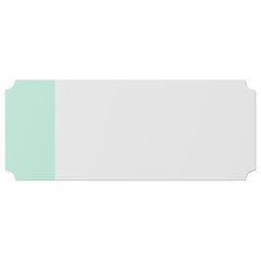 Obraz premium Blank Green and white discount voucher