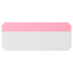 Obraz premium Blank rectangle voucher with white and Pink color