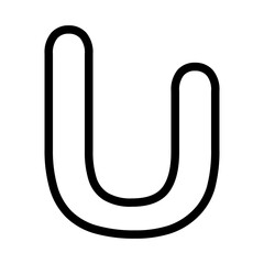 alphabet u icon