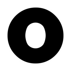 alphabet o icon