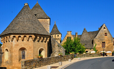 France, Saint Geniest church in Dordogne