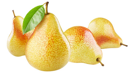 Delicious pears cut out