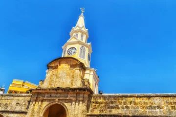 Foto op Canvas Torre del reloj  (Clock Tower),  Cartagena Colombia © atosan