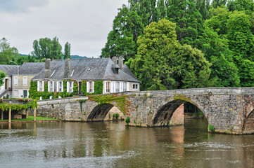 Fototapeta na wymiar France, city of Terrasson Lavilledieu in Dordogne