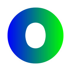 alphabet o icon