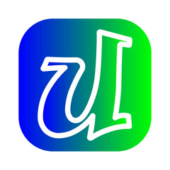alphabet u icon
