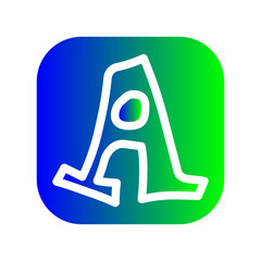 alphabet a icon