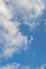 Blue sky with light clouds