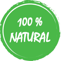 labels 100% natural green