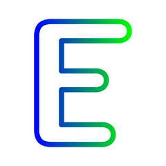 alphabet e icon