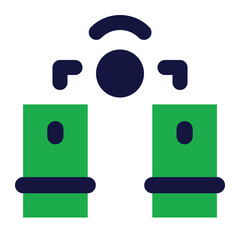 data sharing of network connection flat icon style