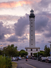 phare de Biarritz au coucher du soleil