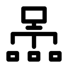 server connection of ramadan month solid icon set