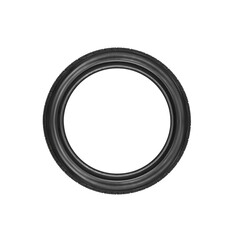 Car tire on white or transparent background.