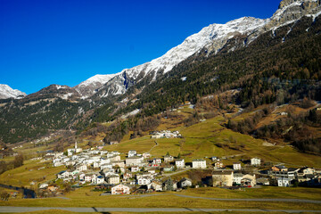 Fototapeta na wymiar Switzerland Alps and Village