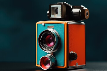 old photo camera created with Generative AI technology