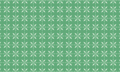 Beautiful Leaf Pattern. Seamless Leaf design background vector. leaf’s texture on green backdrop for batik pattern, textiles, wallpaper, banner, greeting card, printing 