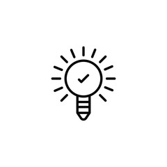 Idea icon design with white background stock illustration
