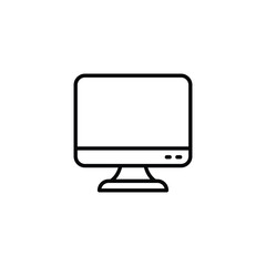 LCD icon design with white background stock illustration