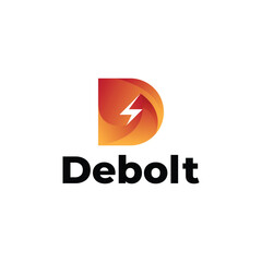 D letter modern 3d logo design