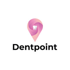 Dent point modern 3d logo design