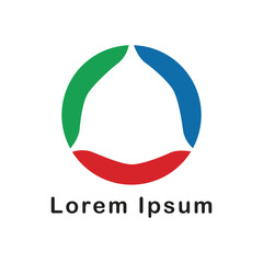 Global Community Logo Icon Element Template. Abstract circular community people logo vector template.