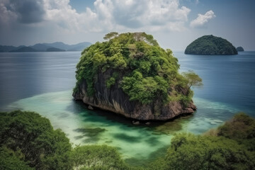 Fototapeta premium island country created with Generative AI technology