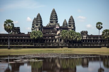 The Angkor Wat temple complex in Cambodia , generative artificial intelligence
