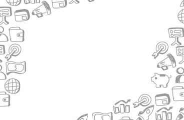 business and finance hand drawn background
