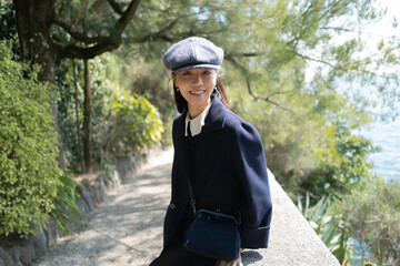 A girl in the garden