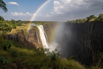 The Victoria Falls in ZambiaZimbabwe , generative artificial intelligence
