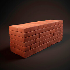 brick wall and bricks