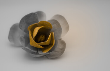 fake rose decoration