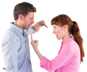 Couple arguing with each other