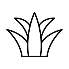 Grass icon vector on trendy design